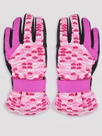 Rękawice narciarskie - Rękawiczki narciarskie 5P dziewczęce serca 16 - miniaturka - grafika 1