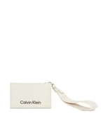 Portfele - Calvin Klein Mały Portfel Damski Gracie K60K611689 Beżowy - miniaturka - grafika 1