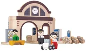 Zabawki interaktywne dla dzieci - Plan Toys Dworzec kolejowy PT6620 - miniaturka - grafika 1