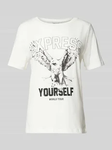 T-shirt z nadrukiem z motywem i napisem model ‘OSSI’ - Koszulki i topy damskie - miniaturka - grafika 1