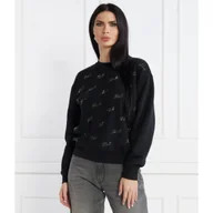 Bluzy damskie - Karl Lagerfeld Bluza rhinestone karl | Loose fit - miniaturka - grafika 1