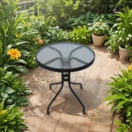 Stoły ogrodowe - Stolik Bistro czarny 60 cm - miniaturka - grafika 1