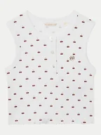 Koszulki i topy damskie - Guess Top J5GP01 KCSQ4 Biały Regular Fit - miniaturka - grafika 1