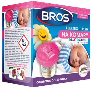 Bros Sp z o.o elektro+płyn na komary dla dzieci od 1 r.ż 453 - Zwalczanie i odstraszanie szkodników - miniaturka - grafika 1