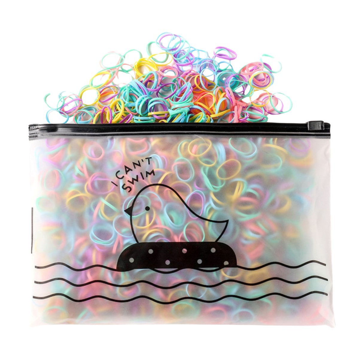 Gumki do Włosów Kolorowe Zestaw 1000 Sztuk Recepturki Bezpieczne Wygodne