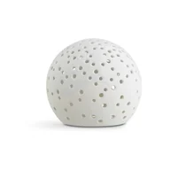 Świeczniki - Biały świąteczny świecznik z porcelany kostnej Kähler Design Nobili, ⌀ 14 cm - miniaturka - grafika 1