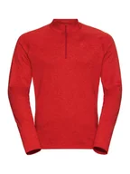 Odzież trekkingowa męska - Odlo Bluza polarowa "Sesvenna" w kolorze czerwonym - miniaturka - grafika 1
