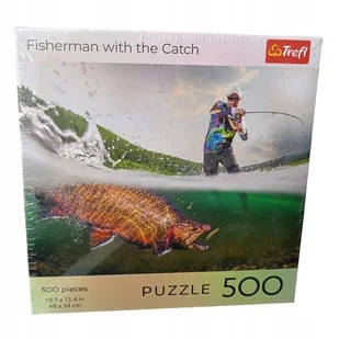 Puzzle Square Box Nature Fisherman with the Catch 500 elementów - Puzzle - miniaturka - grafika 1