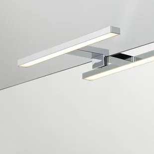 Loevschall Lampa do lustra | lampa łazienkowa na lustro 30 cm | chromowana lampa LED na lustro | lampa nad lustro łazienkowe | lampa nad lustro z przełącznikiem - Lustra - miniaturka - grafika 1