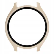 Akcesoria do smartwatchy - Etui Bizon Case+Glass Watch do Xiaomi Watch 2, beżowe - miniaturka - grafika 1