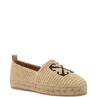 Espadryle damskie - OFF-WHITE Espadryle | z dodatkiem skóry - miniaturka - grafika 1