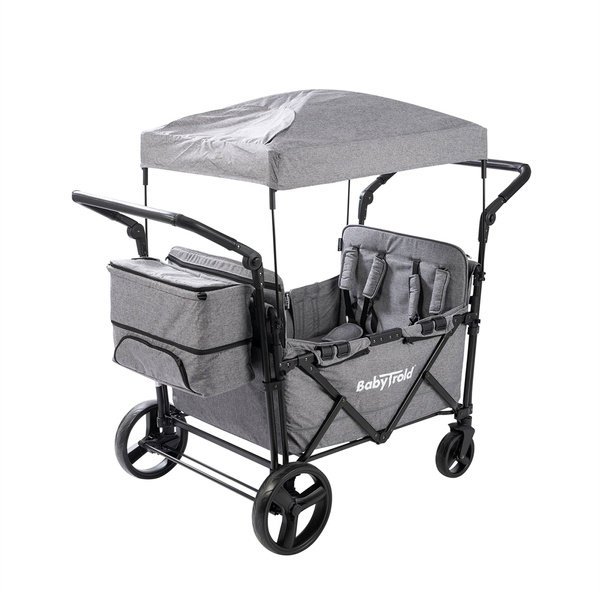 BabyTrold Fun Wózek do żłobka 4 osobowy wagon grey