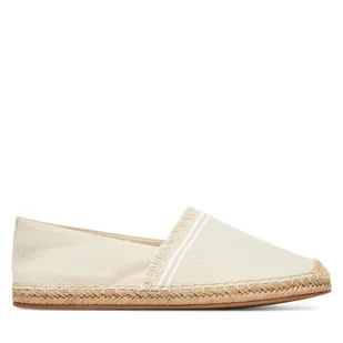 Espadryle Tommy Hilfiger Fringe Canvas Closed Espadrille FW0FW08881 Beżowy - Espadryle damskie - miniaturka - grafika 1