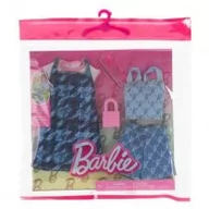 Lalki dla dziewczynek - Barbie ubranka + akcesoria 2-pak HRH45 Mattel - miniaturka - grafika 1