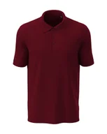 Koszulki męskie - Koszulka męska polo T-shirt bawełniany Polówka Stedman ST9060 Bordeaux S - miniaturka - grafika 1