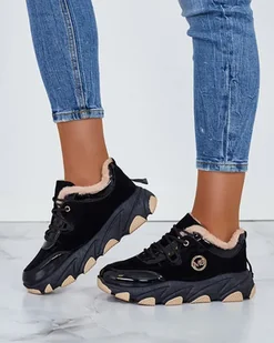 Royalfashion Sneakersy damskie z ociepleniem Caroz-36 - Sneakersy damskie - miniaturka - grafika 1