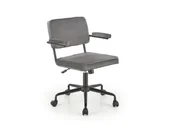 Fotele i krzesła biurowe - Fotel biurowy FIDEL VELVET szary - miniaturka - grafika 1