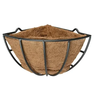 Esschert Design Narożna doniczka z wkładem kokosowym - Donice - miniaturka - grafika 1