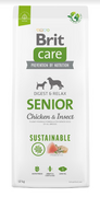 Sucha karma dla psów - BRIT CARE Care Dog Sustainable Senior Chicken & Insect 12kg - miniaturka - grafika 1