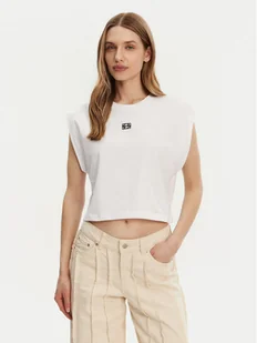 Noisy May T-Shirt Speedy 27033493 Biały Regular Fit - Koszulki i topy damskie - miniaturka - grafika 1