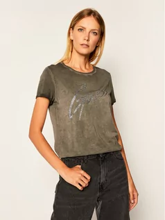 Koszulki i topy damskie - Guess T-Shirt Ivonne W0YI24 K46D1 Szary Regular Fit - grafika 1
