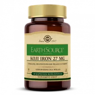 Suplementy naturalne - Solgar Earth Source Koji Iron 27 mg 30 kaps - miniaturka - grafika 1