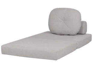 Sofa rozkładana jednoosobowa jasnoszara OLDEN - Sofy i kanapy - miniaturka - grafika 6