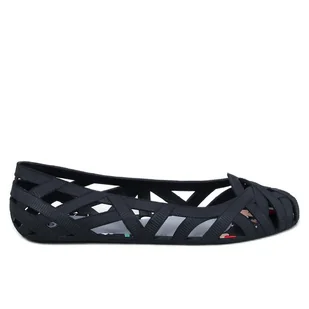 Baleriny meliski ażurowe Chassa Black czarne - Inna marka - Baleriny - miniaturka - grafika 1