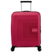 Walizki - Walizka mała poszerzana American Tourister AeroStep - pink flash - miniaturka - grafika 1