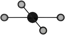 Nordlux - Clyde Flex 4 Lampa Sufitowa Black Nordlux - Lampy sufitowe - miniaturka - grafika 1