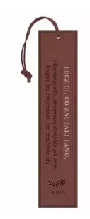 Zakładka skórzana - Lecz ci co zaufali - Szaron - Zakładki do książek - miniaturka - grafika 1