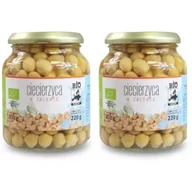 Warzywa w marynacie - Bio Kontynenty Ciecierzyca w zalewie (słoik) Zestaw 2 x 350 g Bio - miniaturka - grafika 1