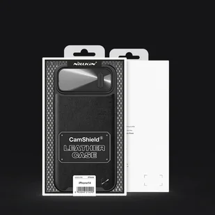 Nillkin CamShield Leather S Case etui iPhone 14 pokrowiec z osłoną na aparat zielone - Etui i futerały do telefonów - miniaturka - grafika 5