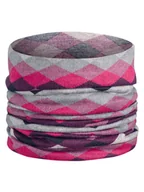 Apaszki i szaliki damskie - Spaio Szal-koło "Warm" w kolorze różowo-szarym - miniaturka - grafika 1