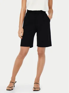 JDY Szorty materiałowe Tanja 15257249 Czarny Regular Fit - Spodenki damskie - miniaturka - grafika 1