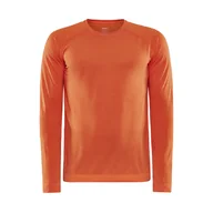 Koszulki sportowe męskie - Męska Bluzka termoaktywna CRAFT CORE DRY ACTIVE COMFORT LS M 1911157-521000 – Pomarańczowy - miniaturka - grafika 1