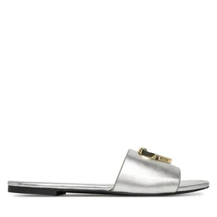 Klapki LOVE MOSCHINO JA28161G0MIF090B Srebrny - Klapki i japonki damskie - miniaturka - grafika 1