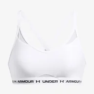 Biustonosze - Biustonosz damski Under Armour Crossback Low Bra White S - miniaturka - grafika 1