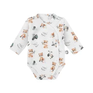 Body dla niemowląt - Body niemowlęce z długim rękawem 68 Retro Fox - miniaturka - grafika 1