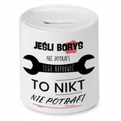 Skarbonki - Skarbonka Dla Borysa na Urodziny Idealny Prezent z Nadrukiem ze Zdjęciem - miniaturka - grafika 1