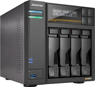 Serwer plików Asustor LOCKERSTOR 4 Gen3 AS6804T 4-bay, AMD Ryzen V3C14 Cztery rdzenie 2.3GHz, 16G ECC DDR5, 4x M.2 PCIe NVMe, 2x 10 GbE, 2x 5 GbE, - Serwery plików NAS i macierze dyskowe - miniaturka - grafika 1