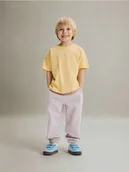 Spodenki dla niemowląt - Reserved - Bawełniane spodnie jogger - lawendowy - miniaturka - grafika 1