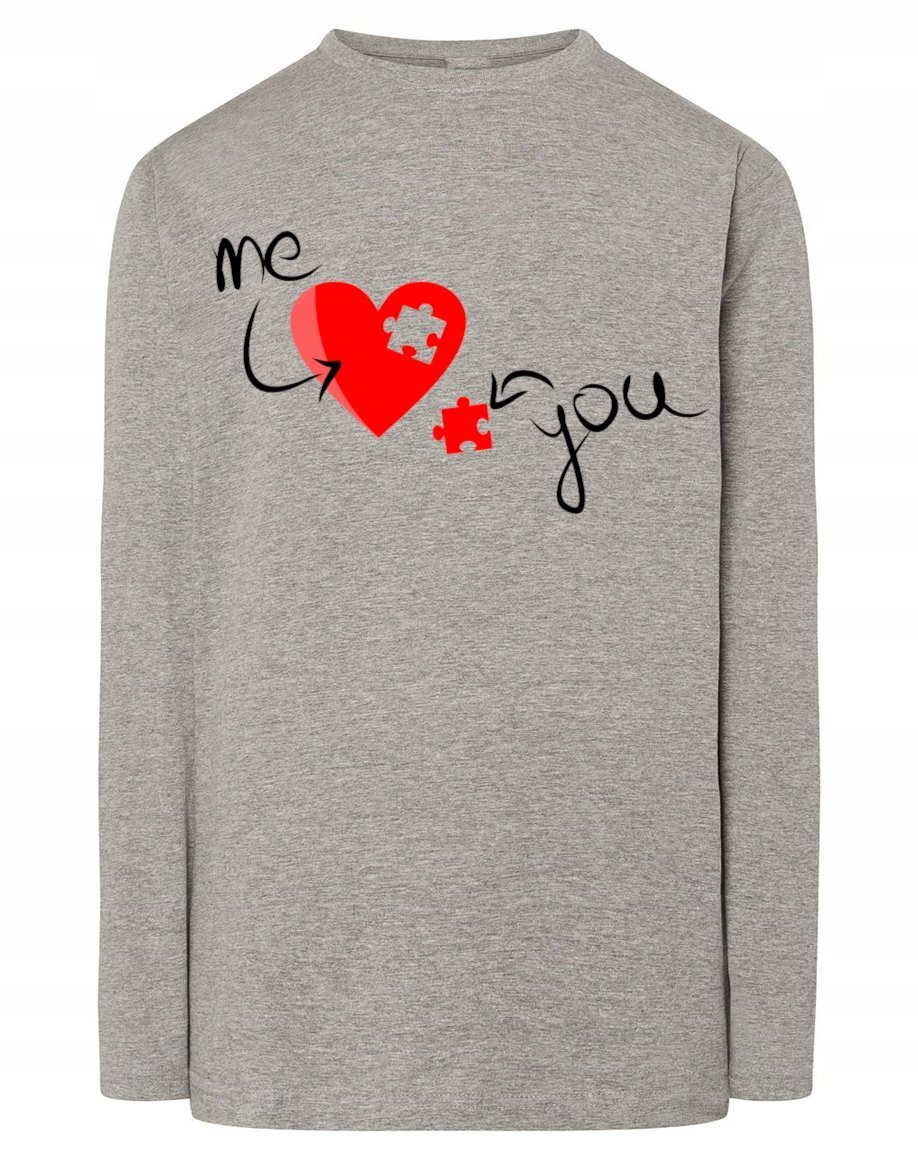 Walentynki Longsleeve nadruk Ty i Ja Miłość r.5XL