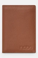 Portfele - Duży męski skórzany portfel Nobo brązowy - miniaturka - grafika 1