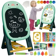 Tablice i flipcharty - Tablica EDUKACYJNA Magnetyczna Akcesoria Gry Gąbka X420Z - miniaturka - grafika 1