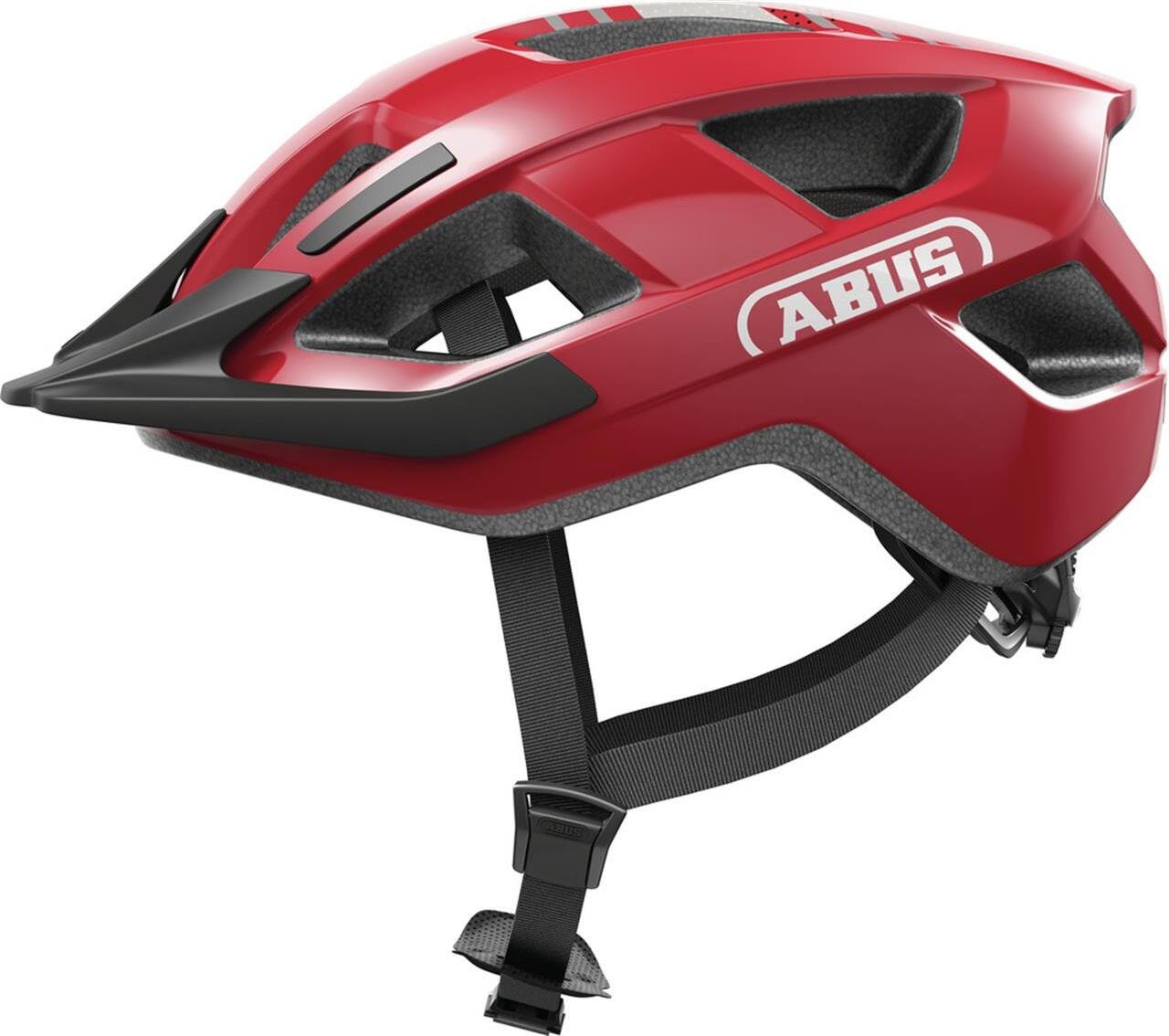 Kask rowerowy Abus Aduro 3.0, dla dorosłych i młodzieży, L, jaskrawoczerwony, AS