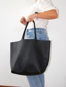 Torebki damskie - Duża torebka damska ze skóry naturalnej na ramię - miniaturka - grafika 1