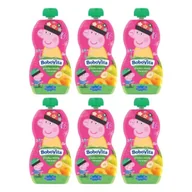Desery dla dzieci - BoboVita Świnka Peppa Mus gruszka z bananem i morelą po 6 miesiącu Zgrzewka 6 x 100 g - miniaturka - grafika 1