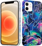 Etui i futerały do telefonów - Maxximus MX MARBLE IPHONE 12 MINI NAVY / GRANATOWY - miniaturka - grafika 1