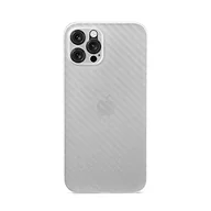 Etui i futerały do telefonów - aiino Etui na telefon iPhone 12 Pro, białe etui 12 Pro z efektem włókna węglowego, odporne na uderzenia i zarysowania, ultracienkie, lekkie i elastyczne, kompatybilne z MagSafe, włoska jakość - białe - miniaturka - grafika 1